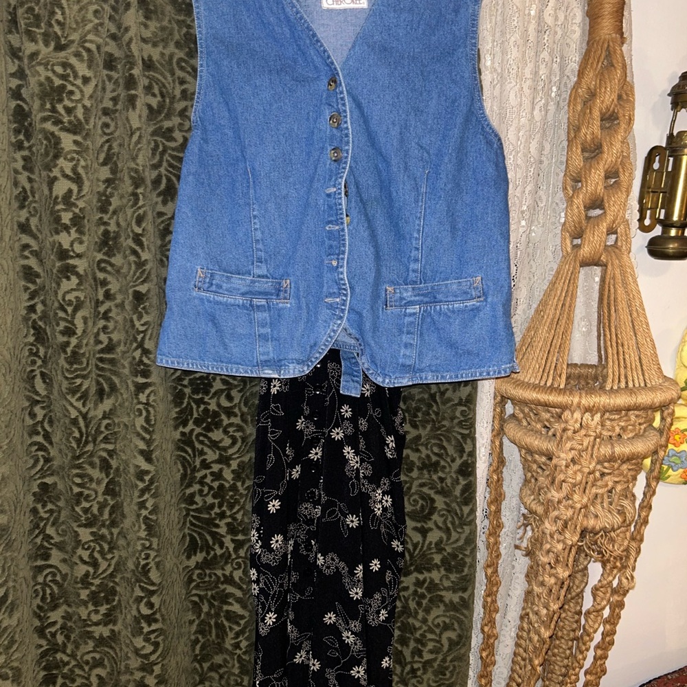 Cherokee Blue Denim Vest
